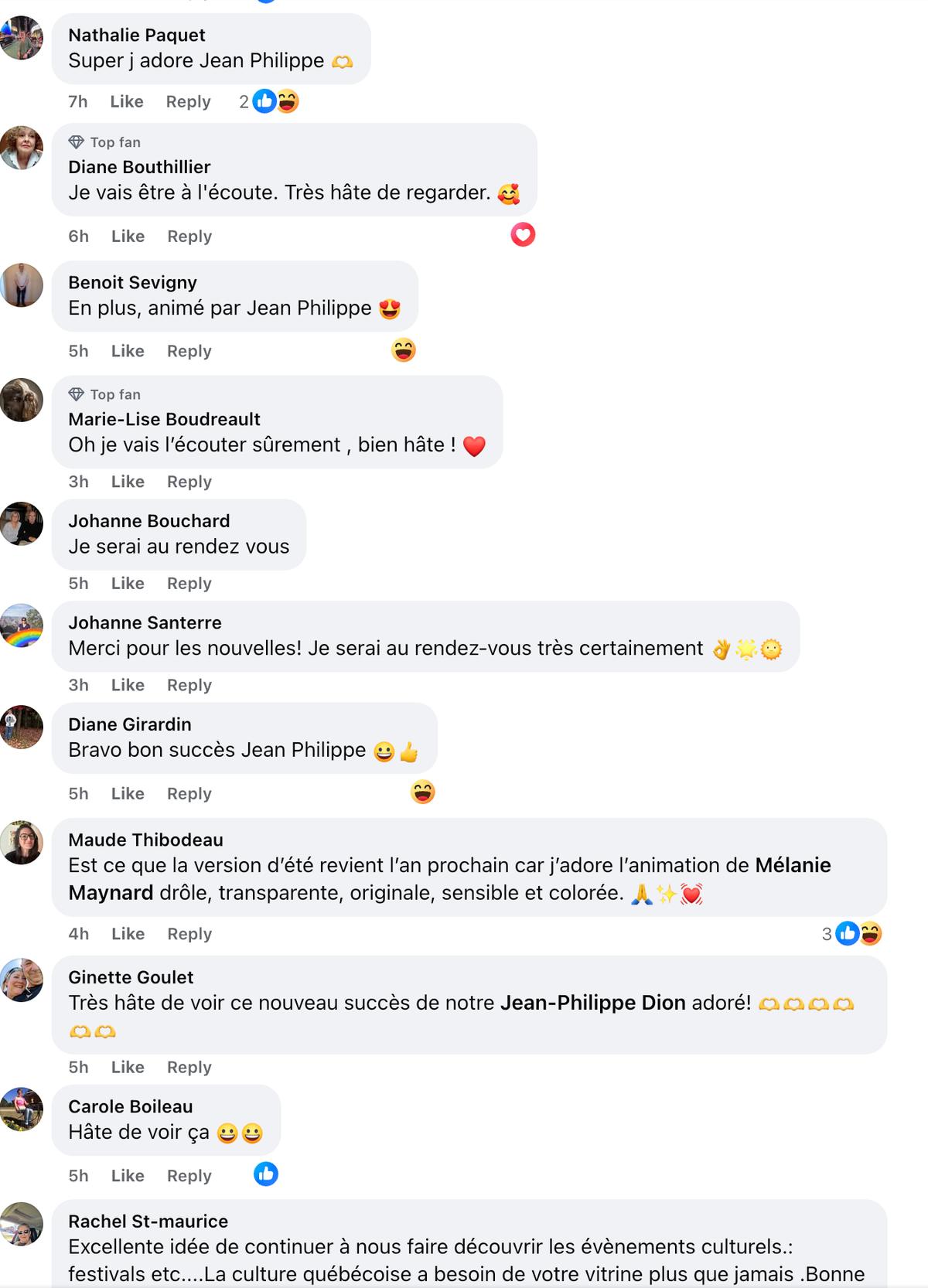 Commentaires concernant la nouvelle émission Sucré Givré