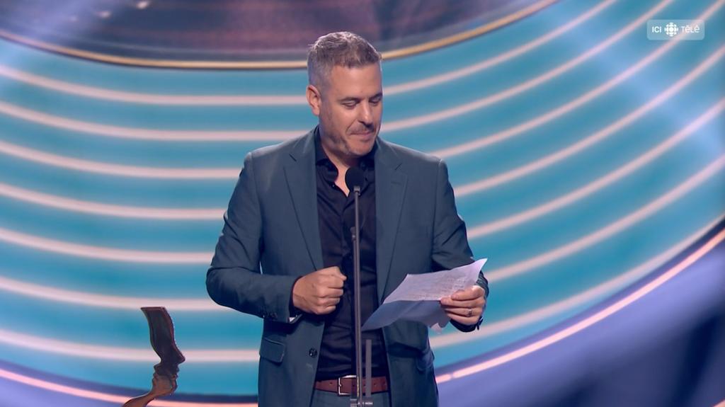 Pierre Hébert au 40e Gala les Gémeaux