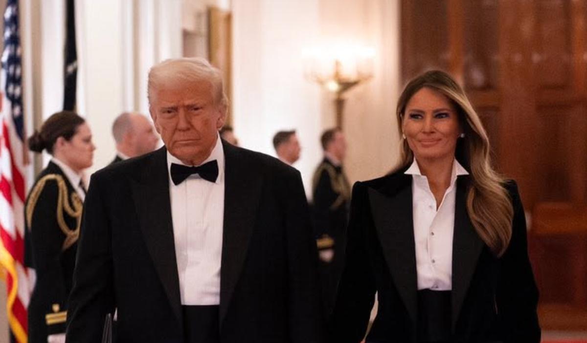 Donald Trump et sa conjointe Melania