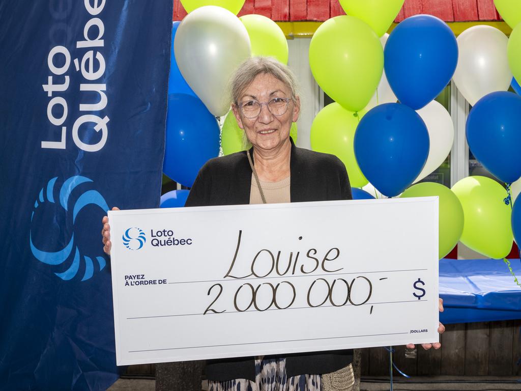 Louise Vollant, gagnante d'un lot de 2 millions au Québec Max