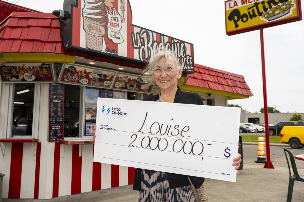 Louise Vollant, gagnante d'un lot de 2 millions au Québec Max