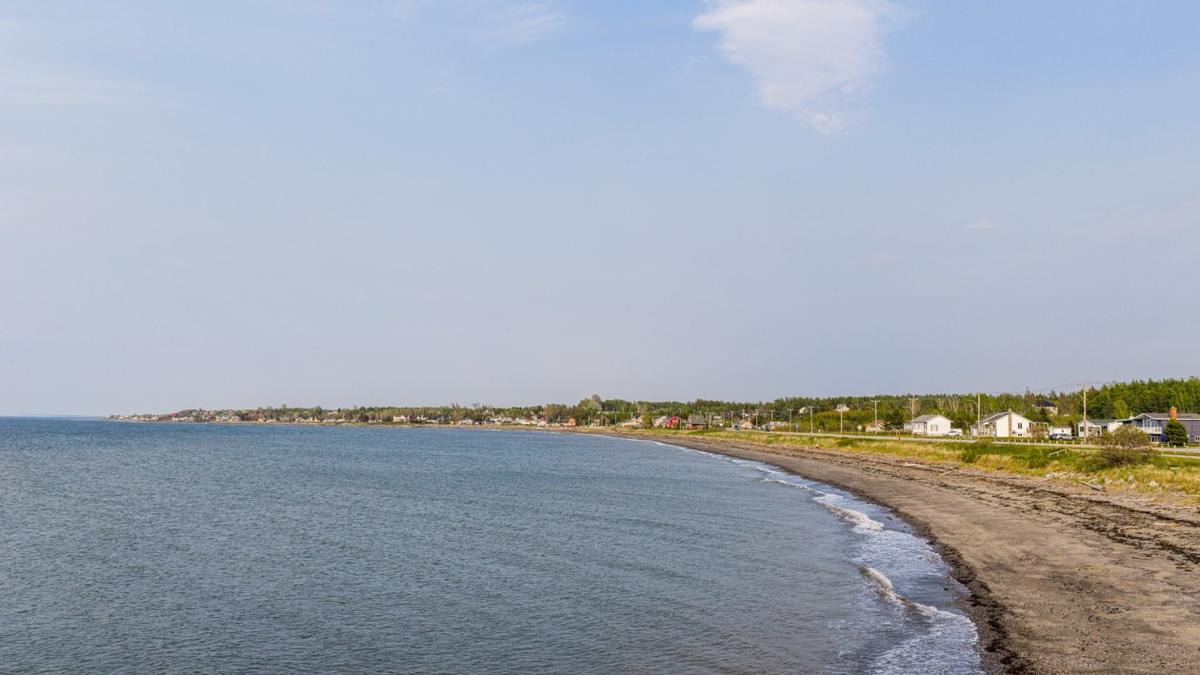 Vue aérienne d'ensemble de Pointe-au-Père