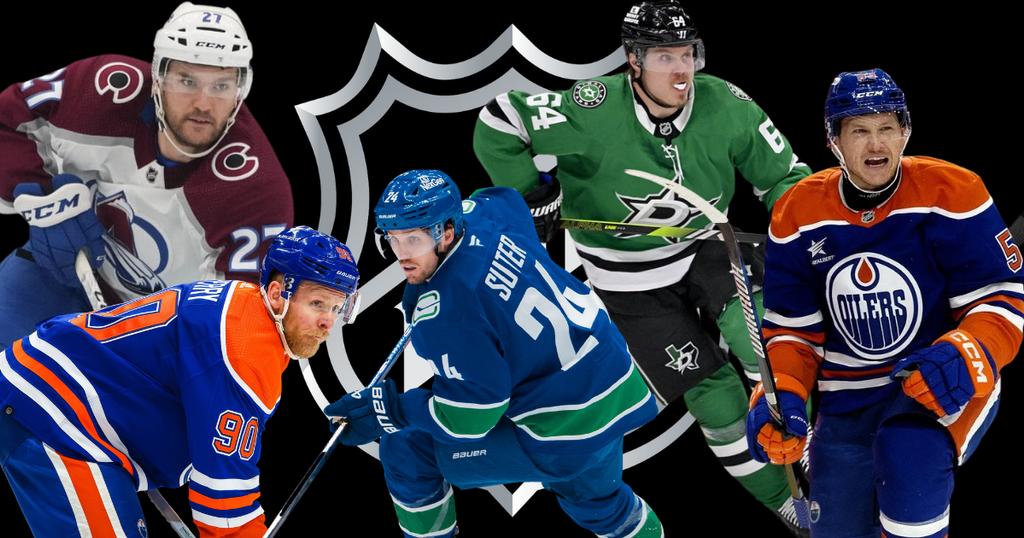 Drouin, Granlund, Perry, Skinner et Suter