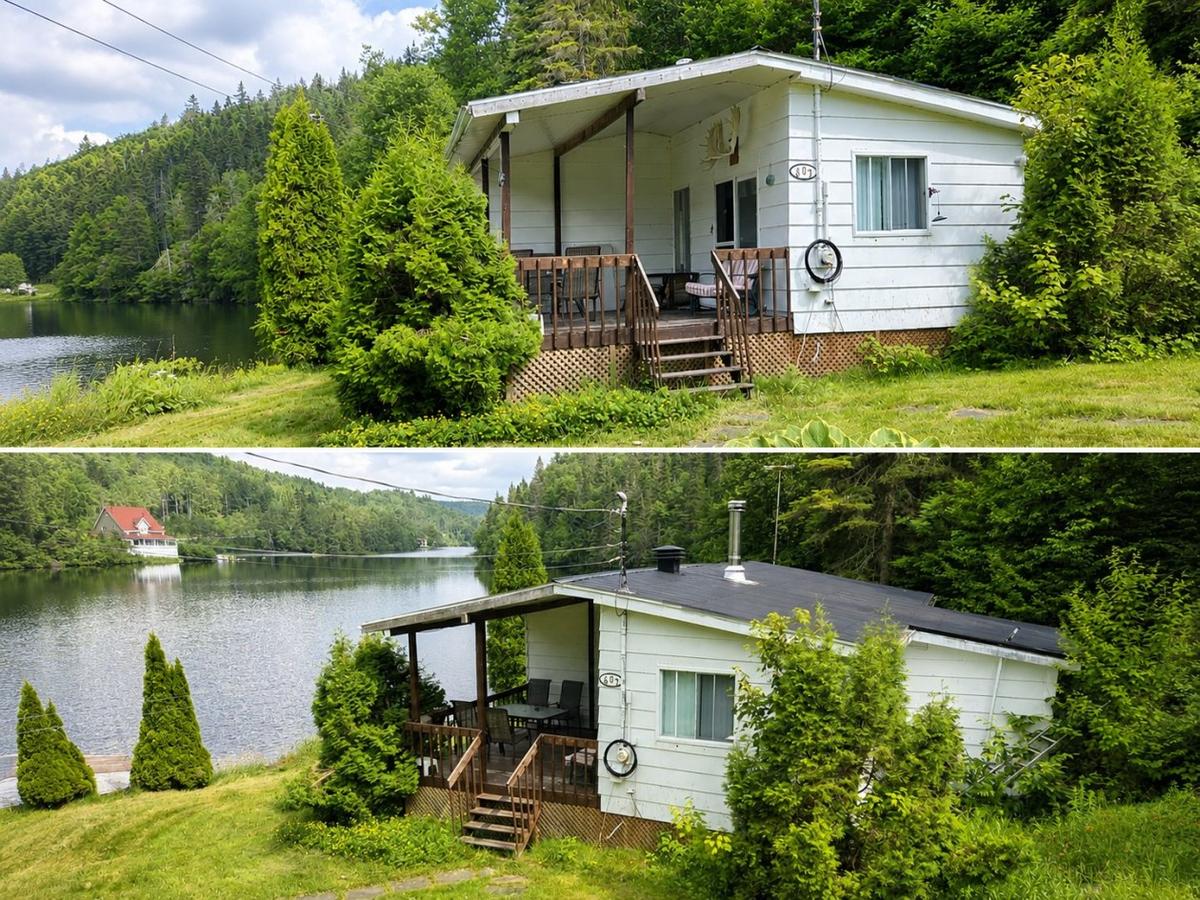 Vue sur le lac de l'Île depuis la propriété