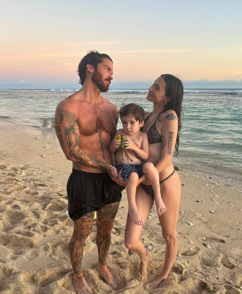 Lysandre Nadeau, Claude Bégin et leur fils