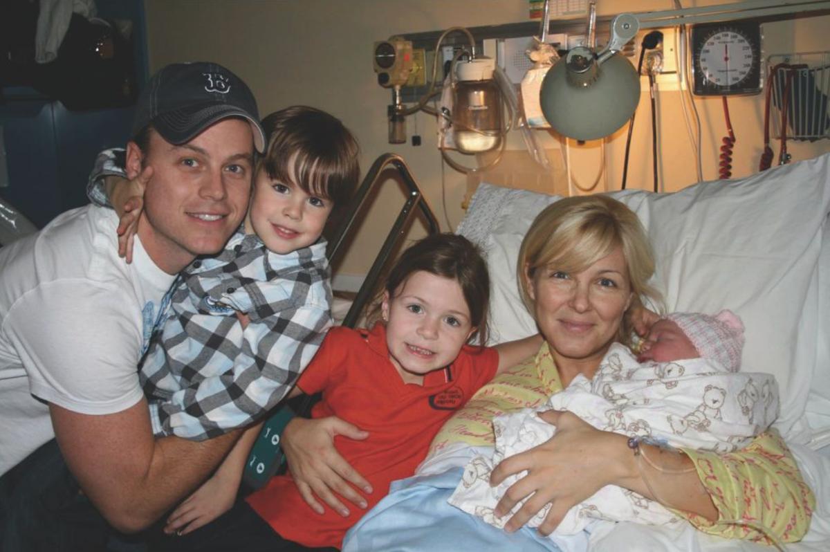 Véronique Cloutier et sa famille