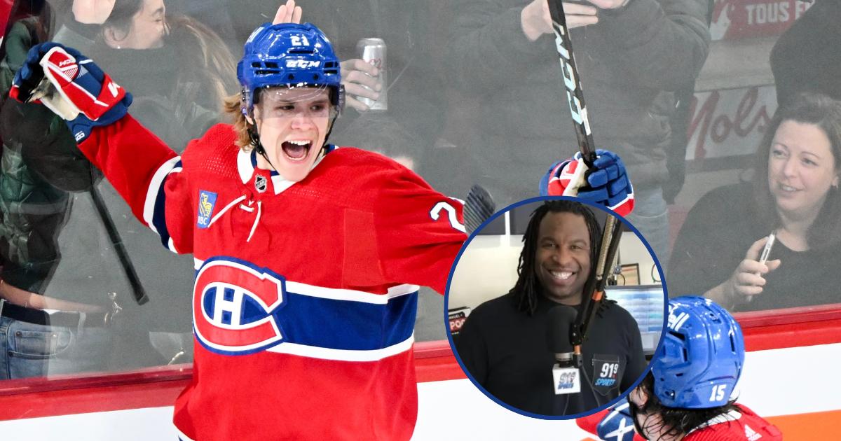 Kaiden Guhle et Georges Laraque