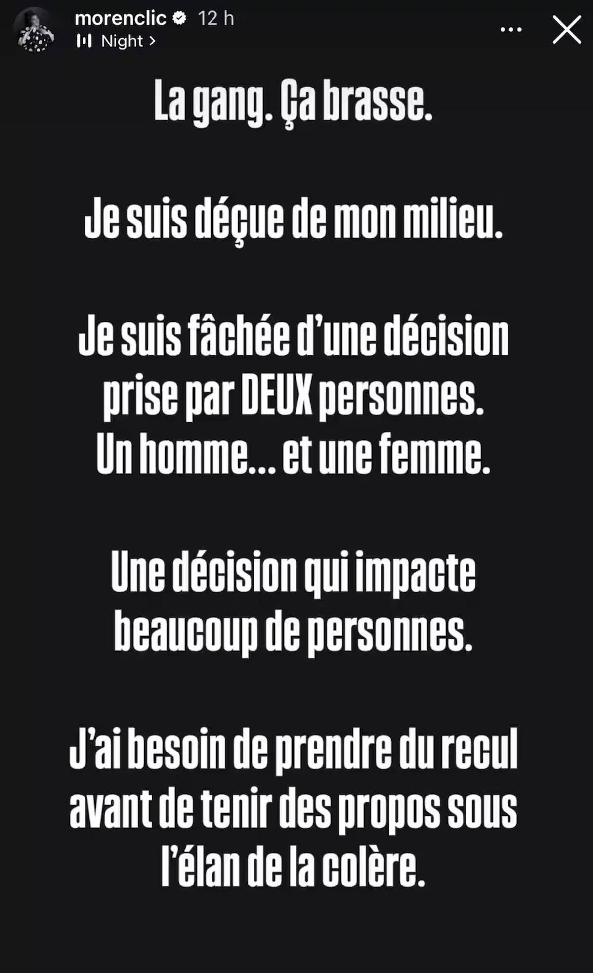 Message de christine Morency