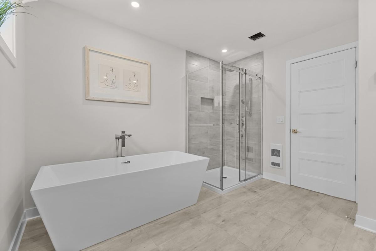 Douche et double vanité
