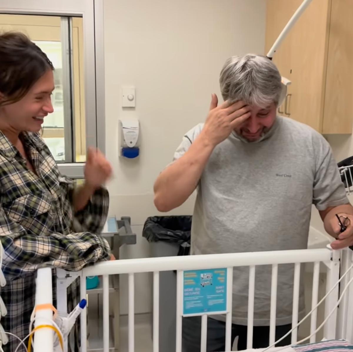 Lysandre Nadeau et son père