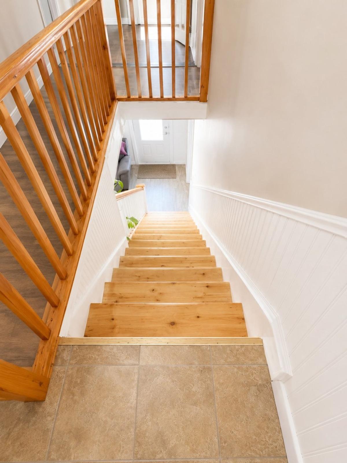 Détail de l'escalier
