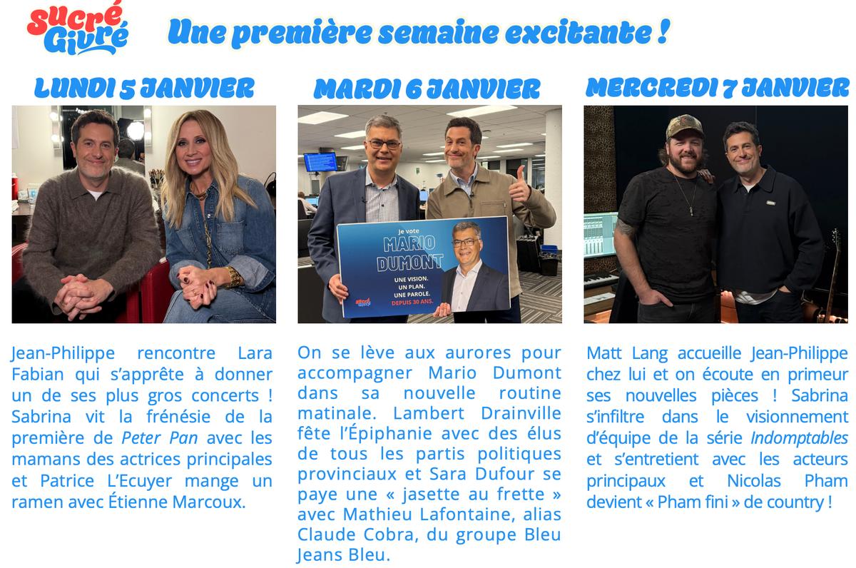 Première semaine de Sucré Givré