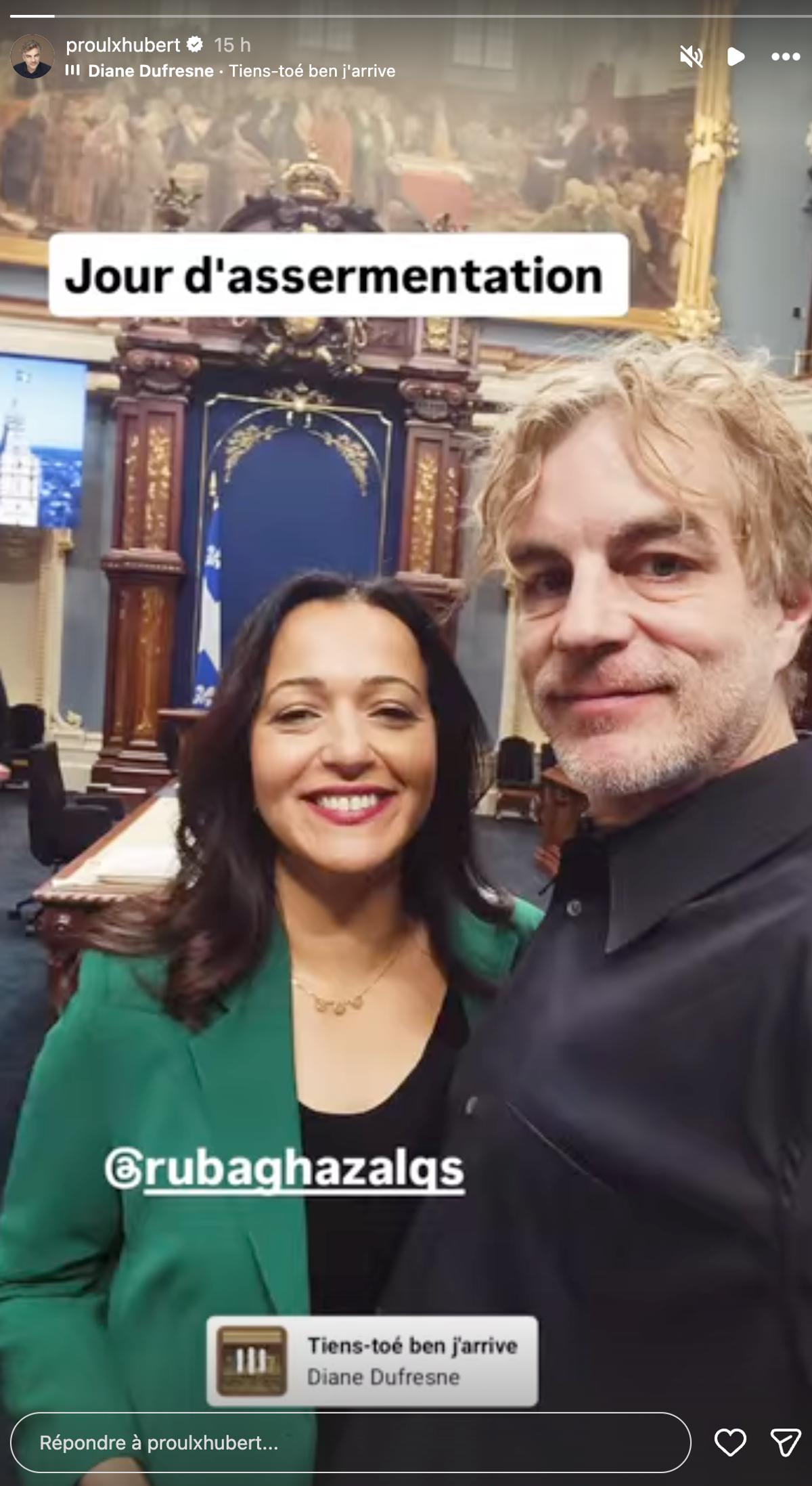 Ruba Ghazal et Hubert Proulx