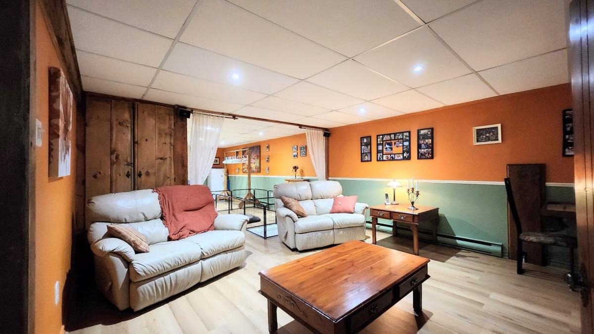 La salle familiale au sous-sol