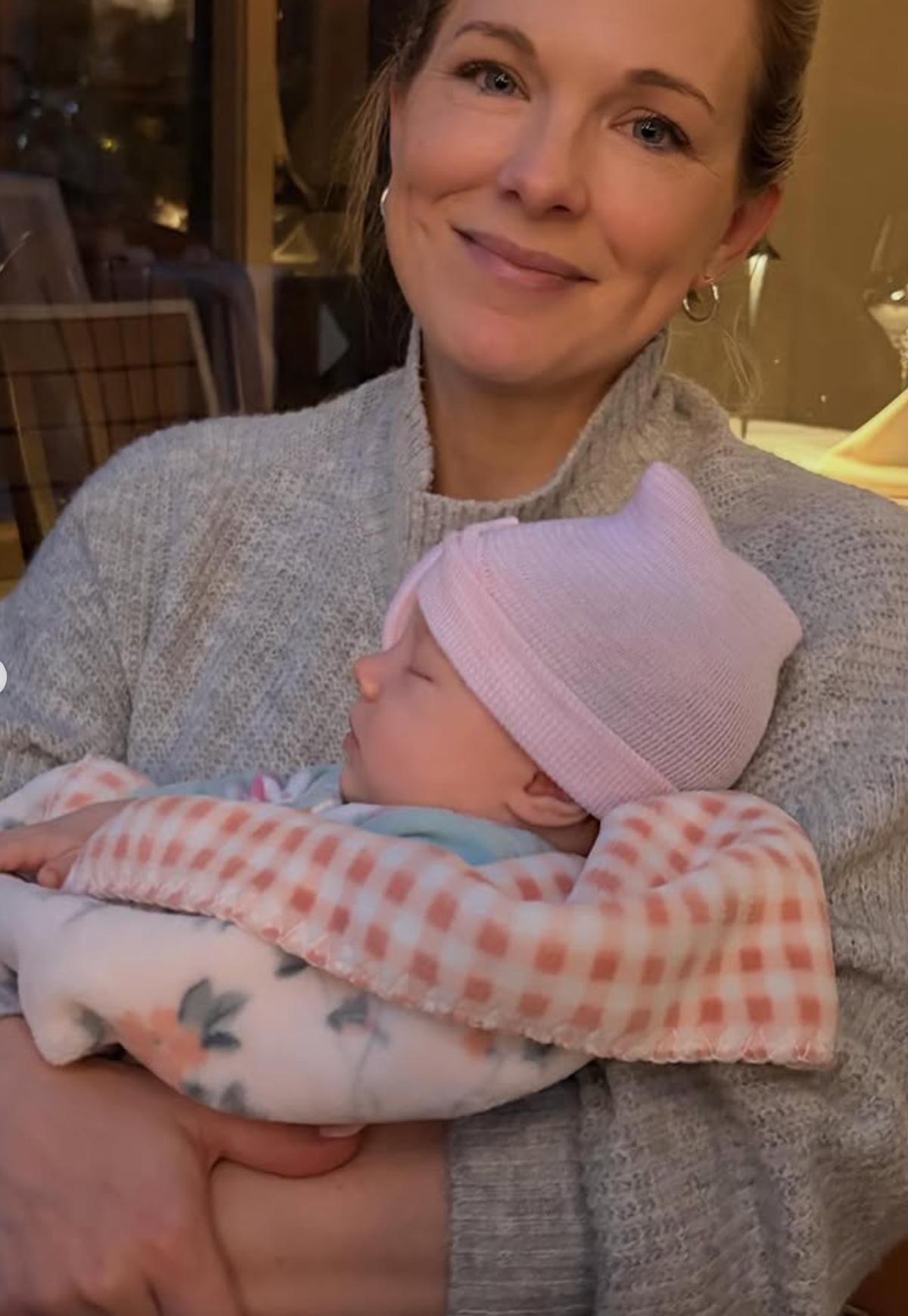 Frédérique Guay et son bébé Samuelle