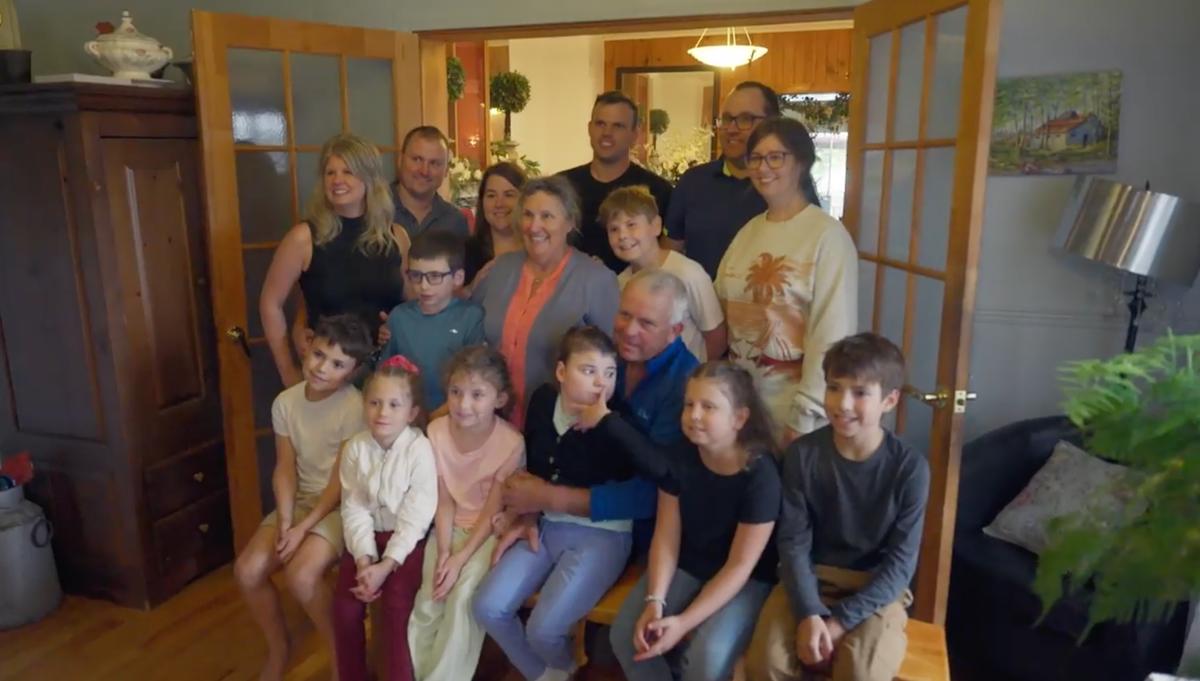 Marthe Laverdière et sa famille