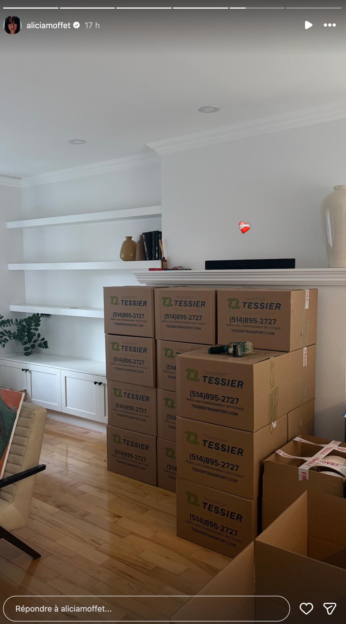 Alicia Moffet partage les premières images de son nouveau condo