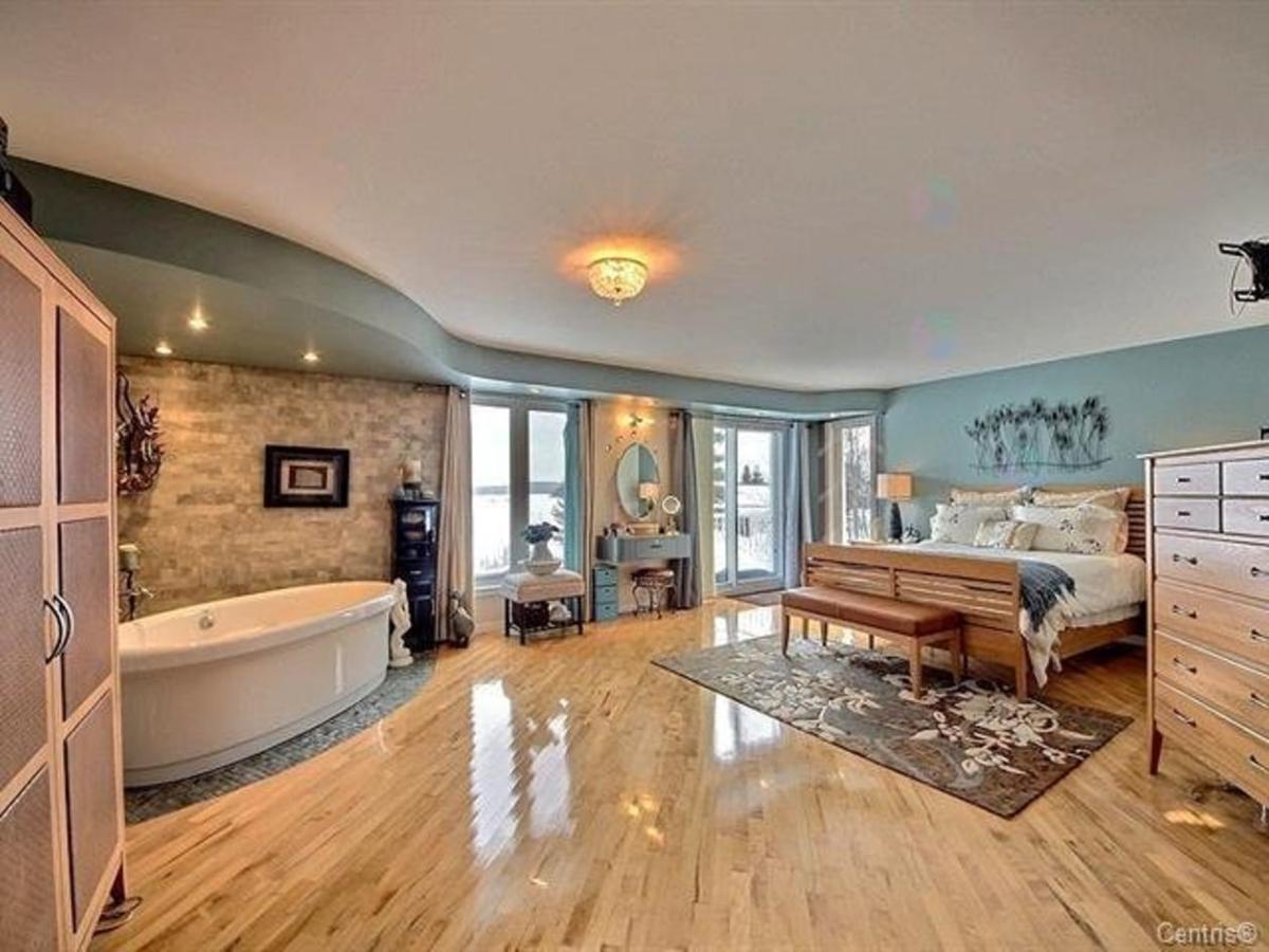 Chambre principale avec vue