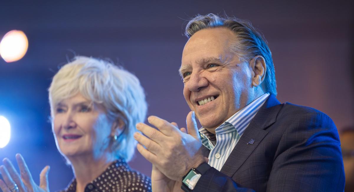 François Legault et Isabelle Brais