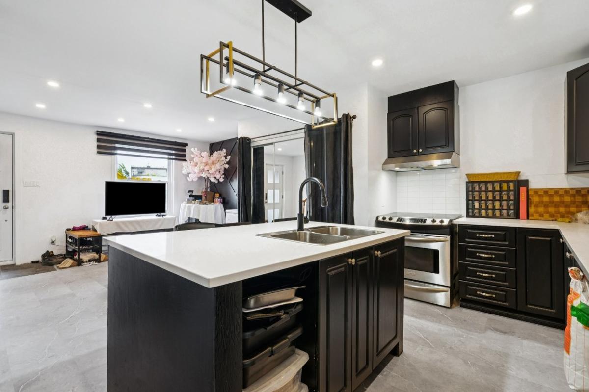 Détail de la cuisine moderne