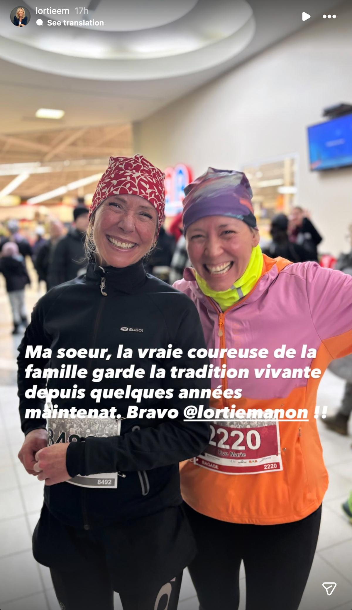 Ève-Marie Lortie et sa soeur