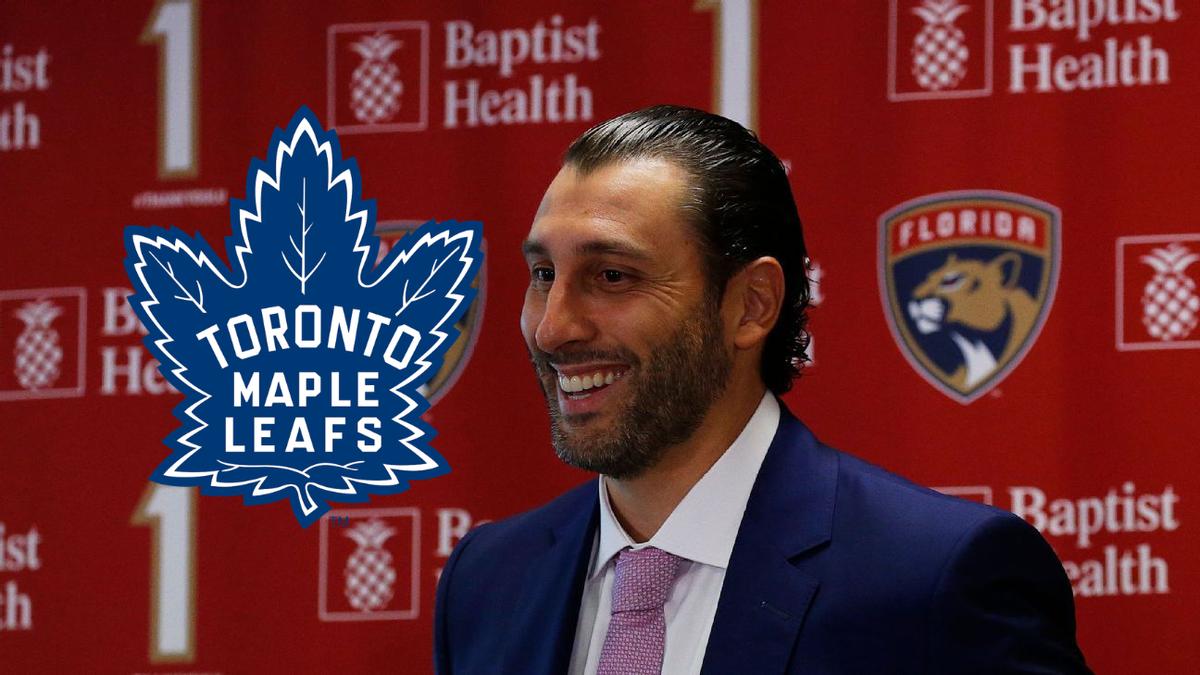 Roberto Luongo making fun of the Maple Leafs.
