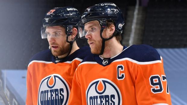 Leon Draisaitl and Connor McDavid 