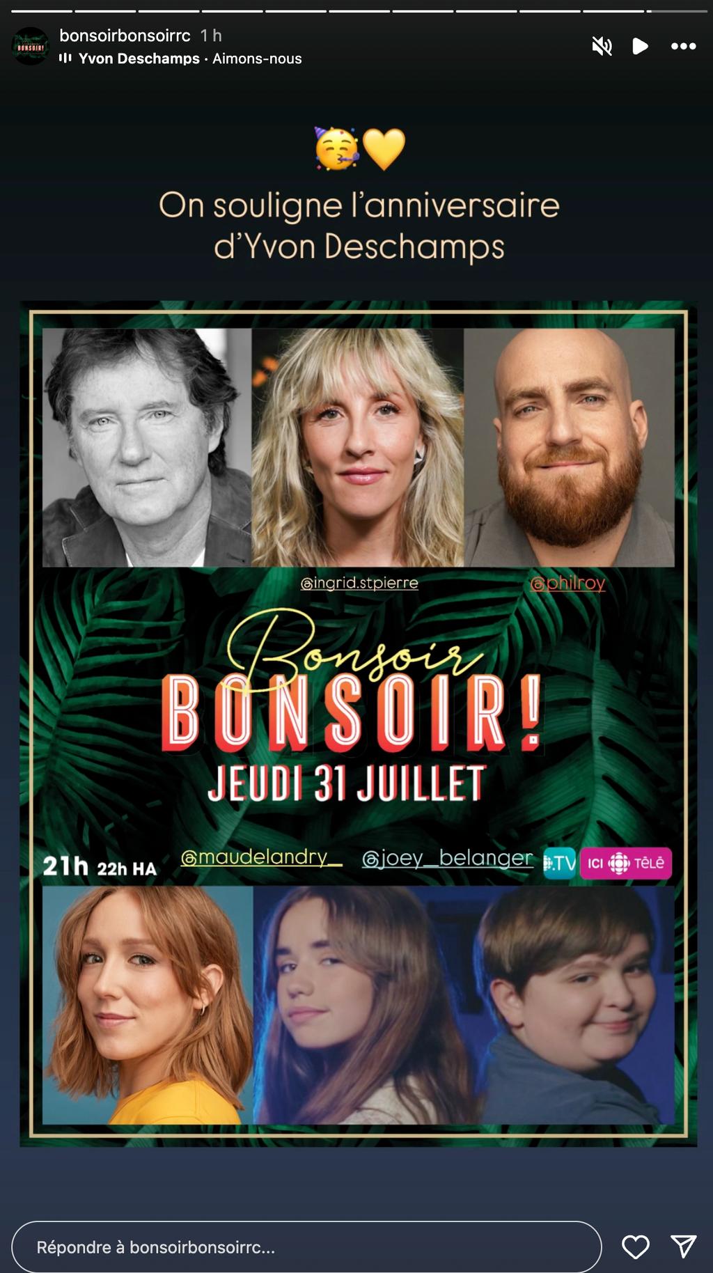 Invités de Bonsoir Bonsoir du 31 juillet 2025