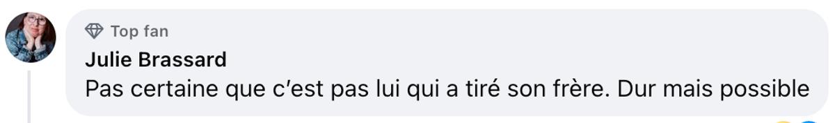 Capture d'un commentaire sur Antigang