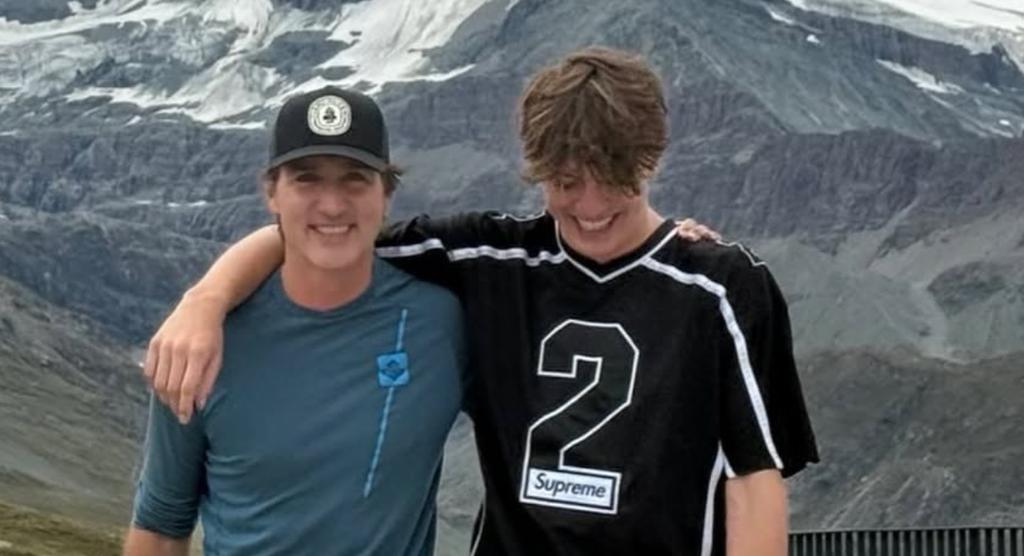 Justin Trudeau et son fils Xavier