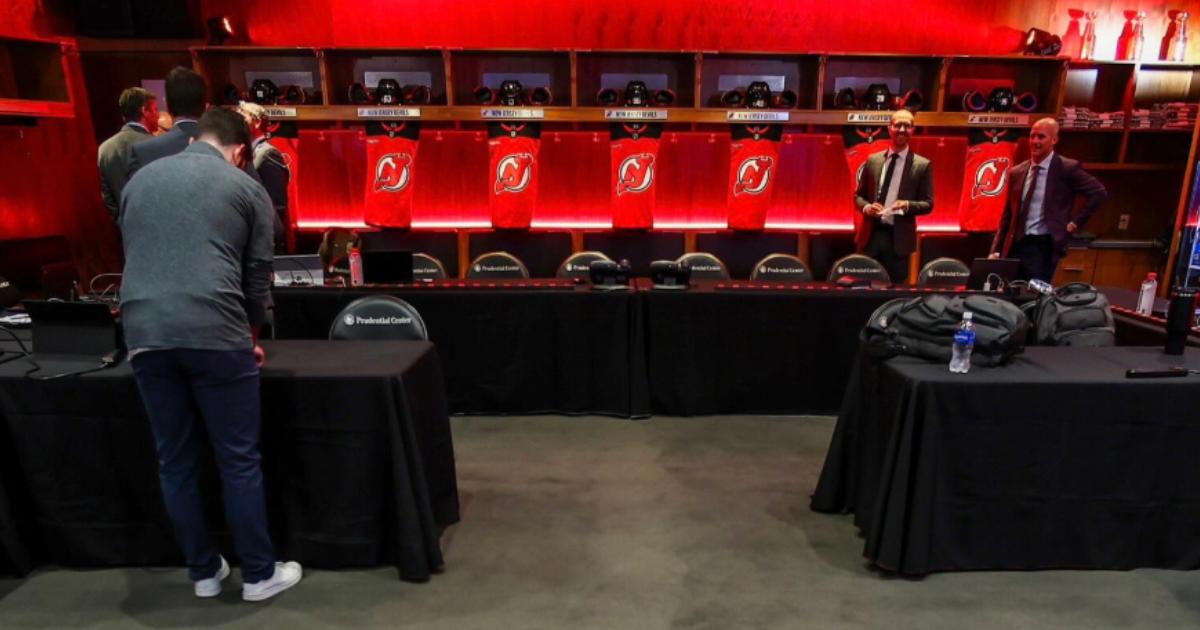 Devils' war room at Draft.