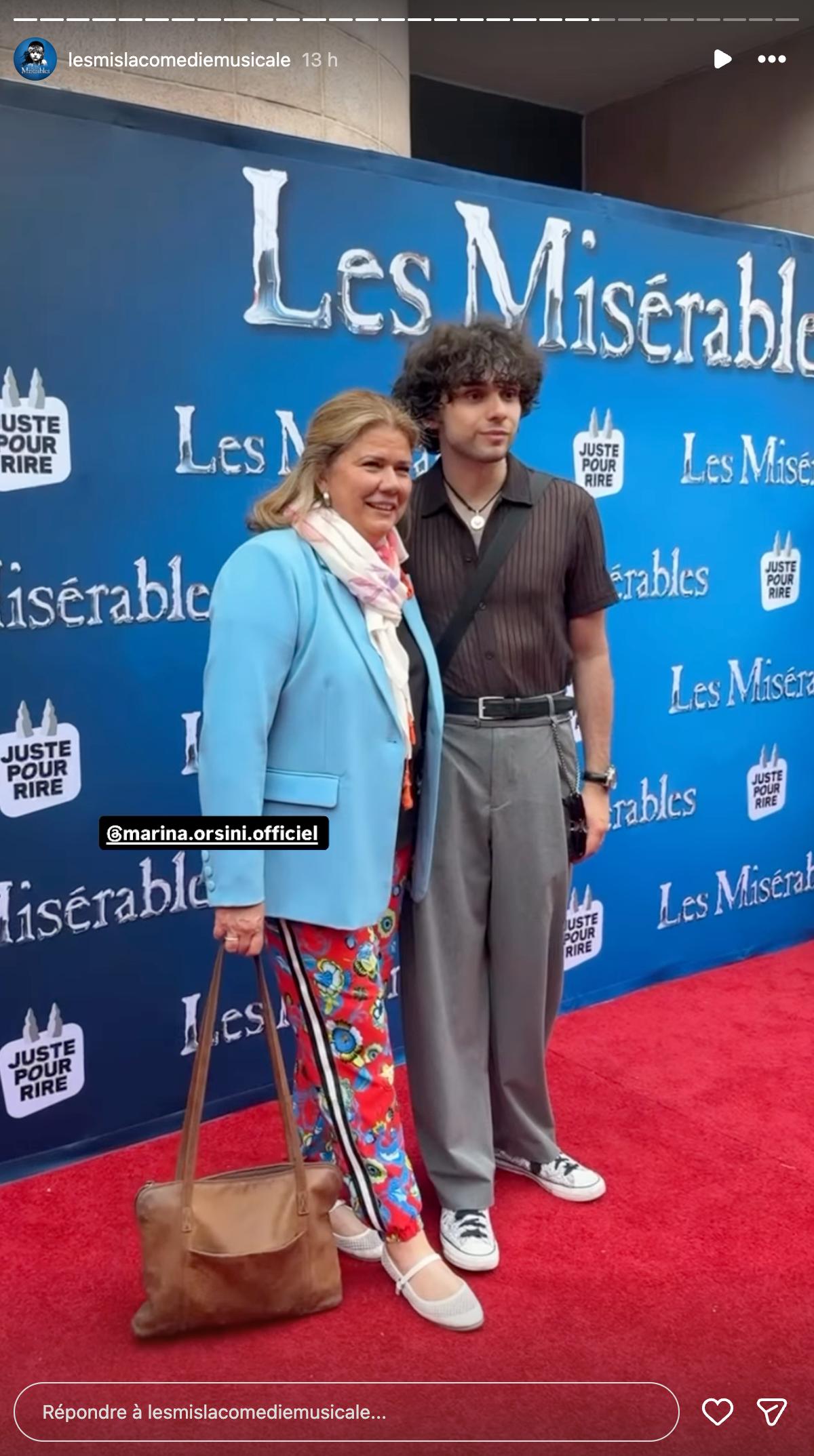 Marina Orsini et son fils Thomas