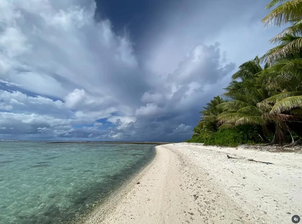 Thor Pedersen lors de son voyage à Tuvalu