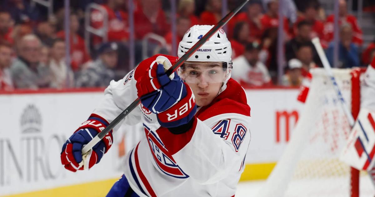 Lane Hutson CH blanc contourne filet