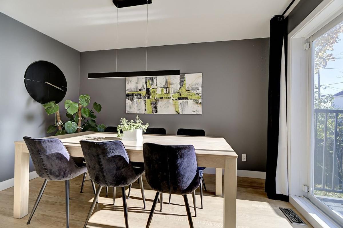 Salle à manger lumineuse