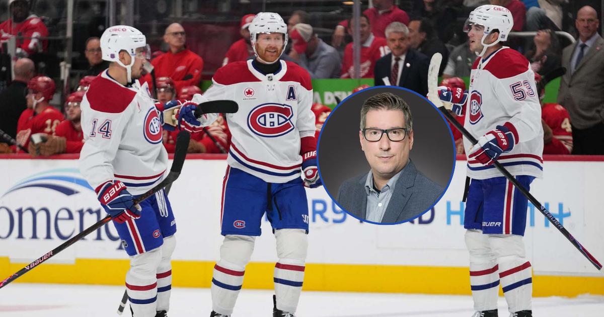 Mike Matheson, Noah Dobson, J-F Chaumont et Nick Suzuki