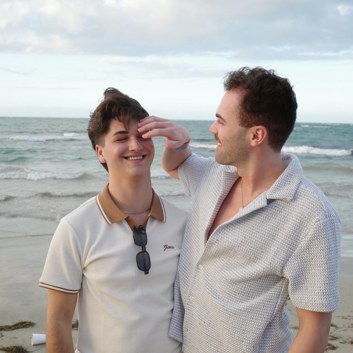 Marc-Antoine Delage et son amoureux Justin Boyer
