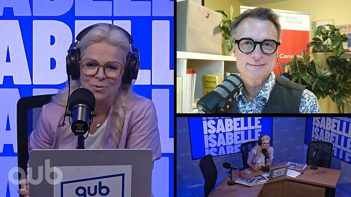 Sylvain Charlebois à l'émission d'Isabelle Maréchal, Capture vidéo QUB