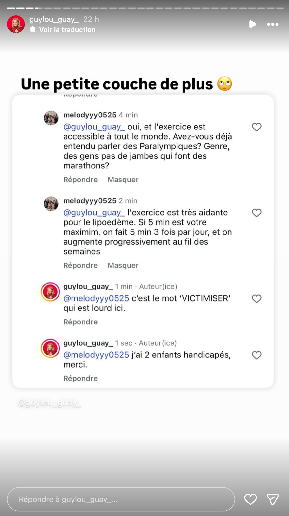 Guylaine Guay expose une médecin de famille
