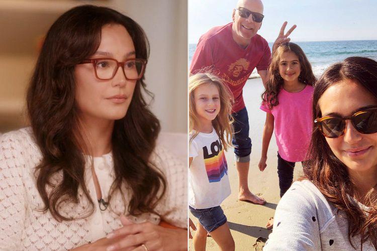 Femme Bruce Willis et enfans