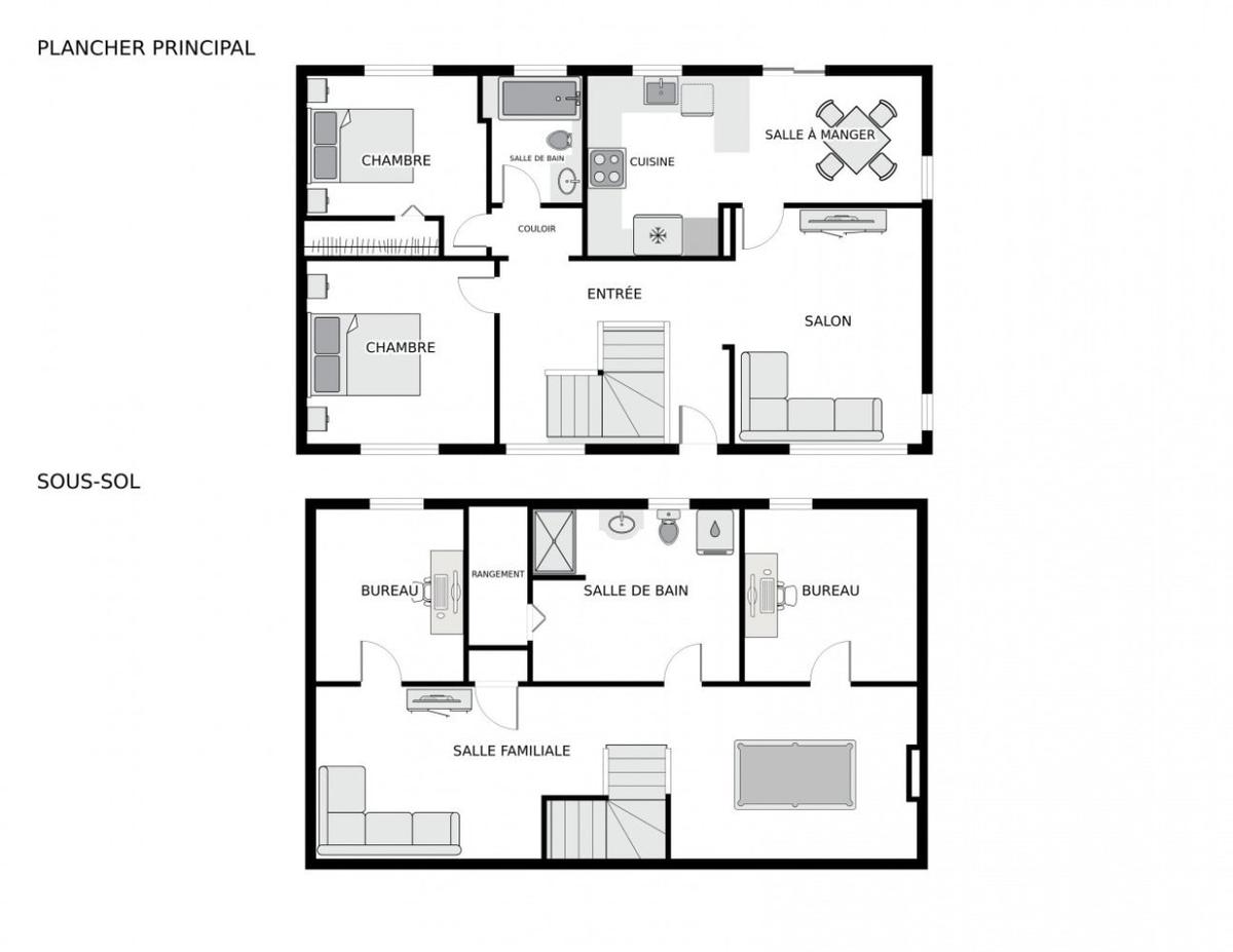 Plan du rez-de-chaussée