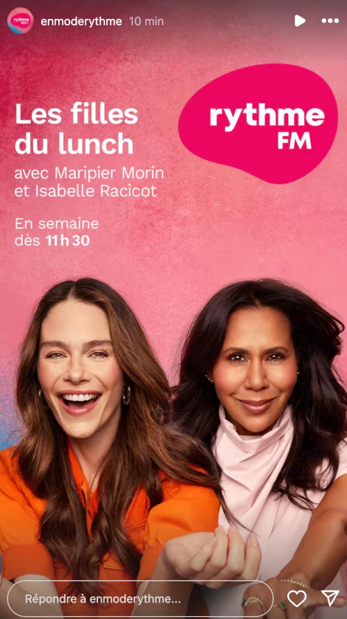Maripier Morin et Isabelle Racicot à Les filles du lunch