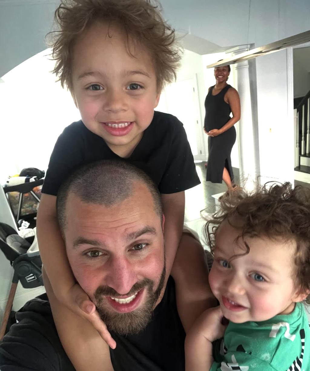 David Lemieux avec ses enfants