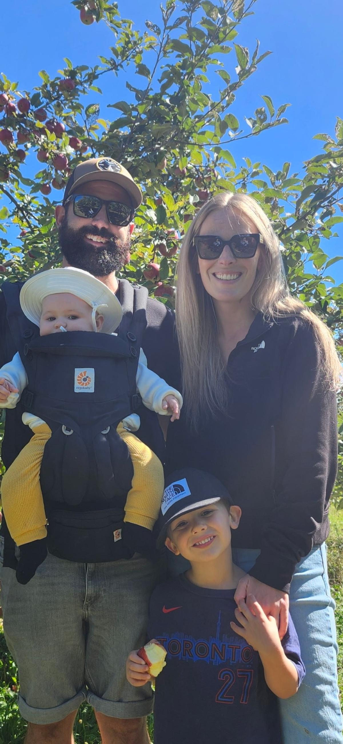 Frédérique Tremblay et sa famille 