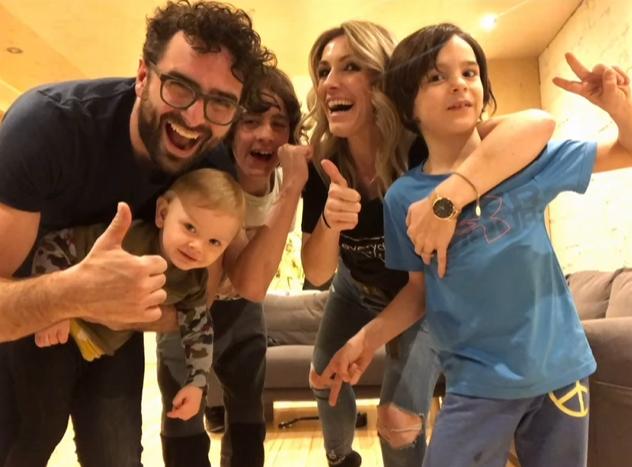 Ingrid Falaise et sa famille