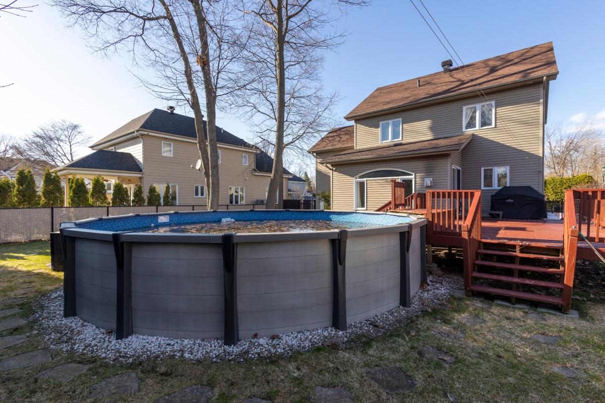 La piscine hors terre chauffée