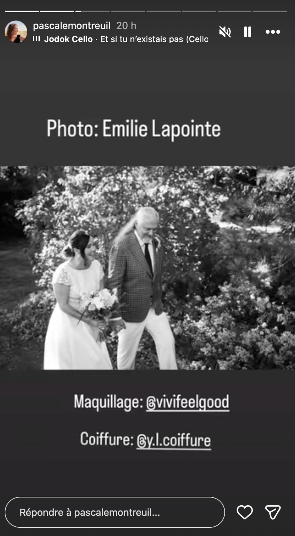 Pascale Montreuil partage les premières images de son mariage avec Normand D'Amour