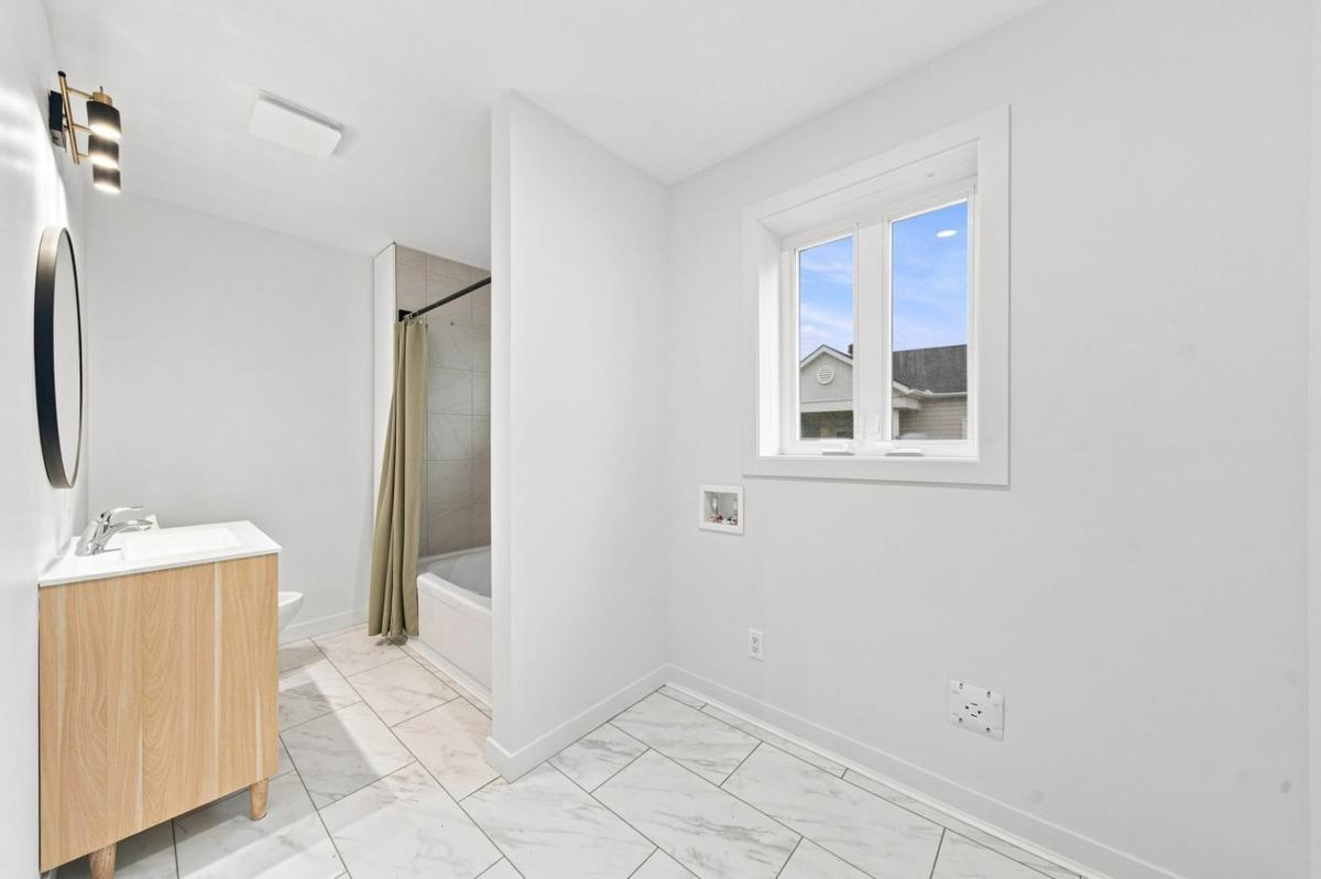 La salle de bain rénovée