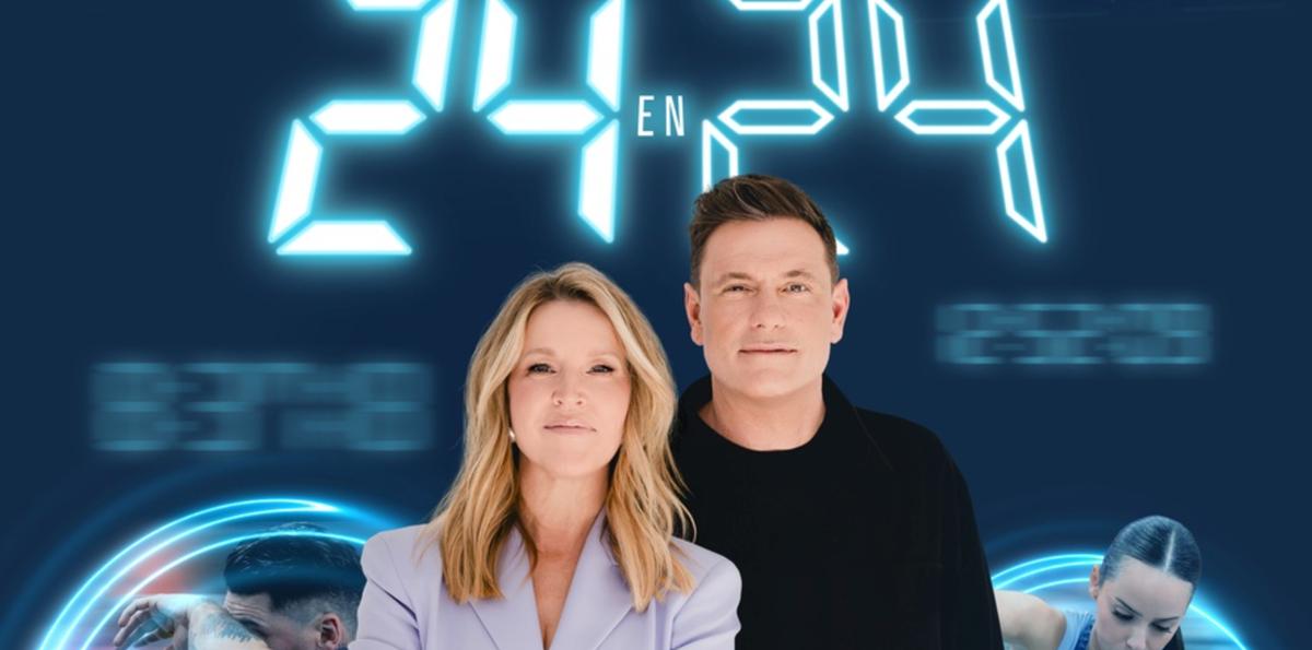 Julie Bélanger et Chuck Hughues sur l'affiche de 24 en 24 