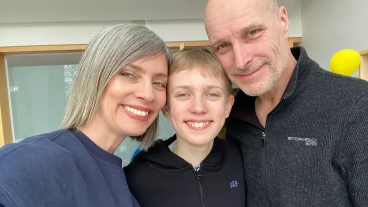 Victor Élie et ses parents